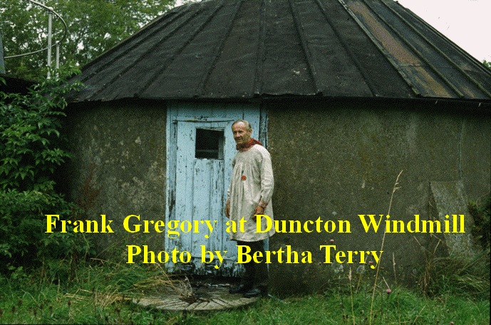 Frank Gregory at Duncton Windmill, Clayton  Photo by Bertha Terry